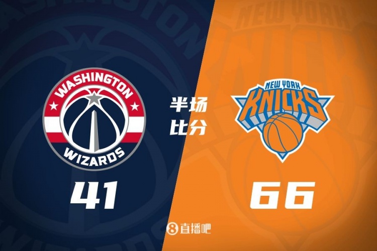 半场战报:大桥16中10爆砍24分 奇才三分16中2 尼克斯领先25分